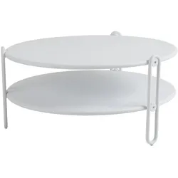 Brafab, Gartenbeistelltisch + Gartenservierwagen, Blixt Loungetisch Aluminium rund