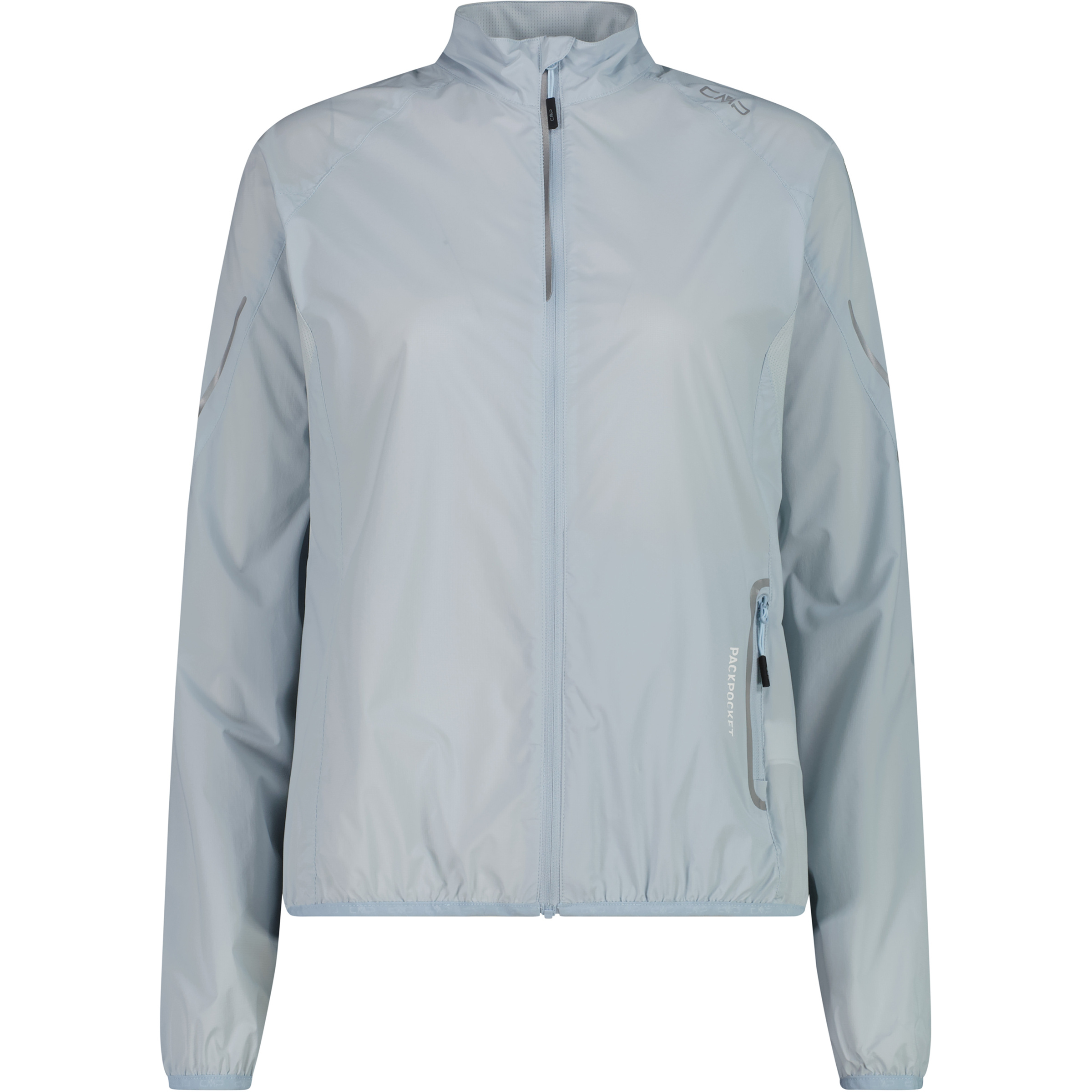 CMP Damen Windbreaker grau Größe S Trekking Wasserabweisend