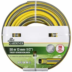 Mr. GARDENER Tricot-Gewebeschlauch Wasserschlauch Schlauch 50 m 13 mm (1/2)"