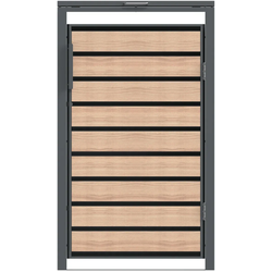 Westmann Mülltonnenbox "Lacina" für  1x 240 L,holzoptik,