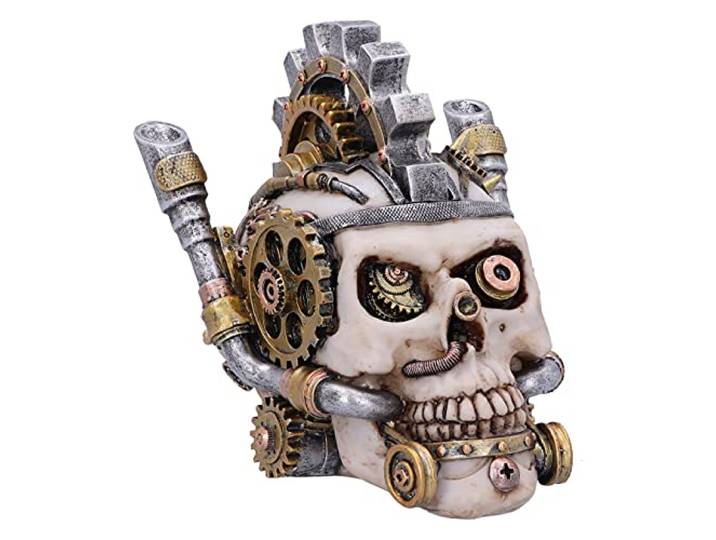 Nemesis Now Metalen kop 15.5cm, Zilver