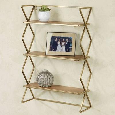Touch of Class Jamie Wall Shelf Gold , Gold