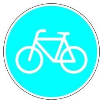 Magni VKZ.237 Ronde 600mm Sonderweg Radfahrer RAL-Gütezeichen Folie RA1 (93961411)