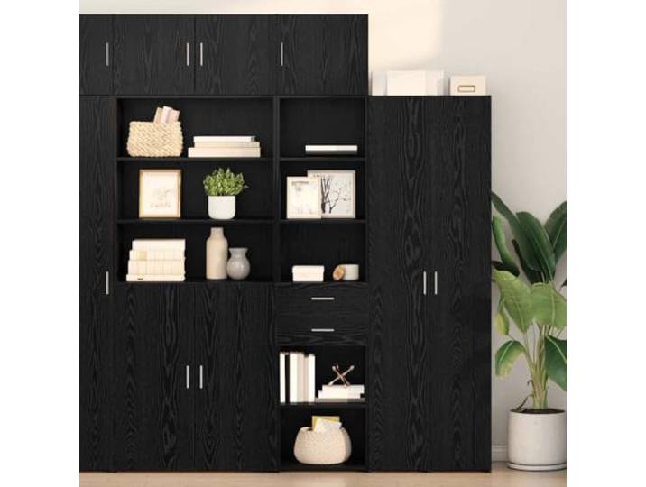 HEFZGDB Modernes Highboard für Wohnzimmer und Essbereich aus Holzwerkstoff mit minimalistischem Design, matten Oberflächen und Metallgriffen – EIN moderner Highboard Schrank