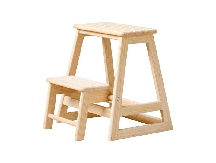 Tritthocker Skala, hellbraun 45,5x49x39 cm