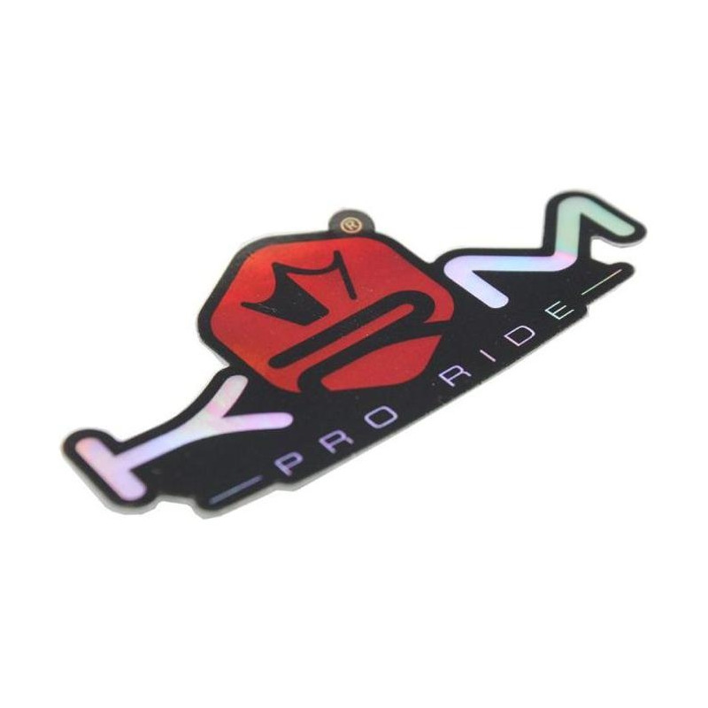 Autocollant KRM Pro Ride holographique rouge