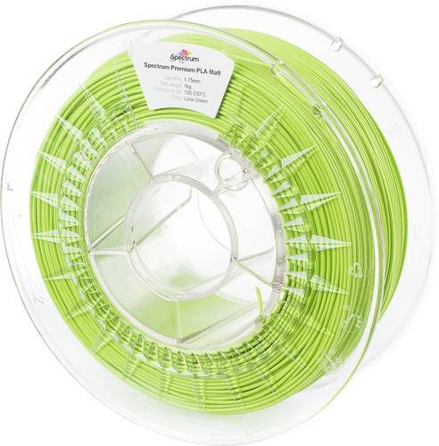 Spectrum Filaments 80241 PLA MATT Filament PLA Matt Matt 1.75mm 1000g lime green, Grün (matt) 1St.