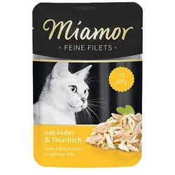 Miamor Feine Filets - Katzennassfutter Hühnerfilets mit Thunfisch 100g