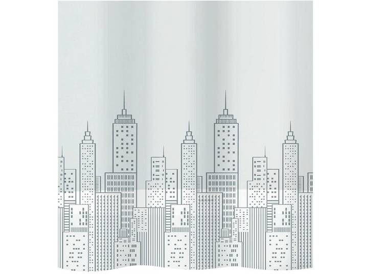DIAQUA Duschvorhang SKYLINE durchsichtig