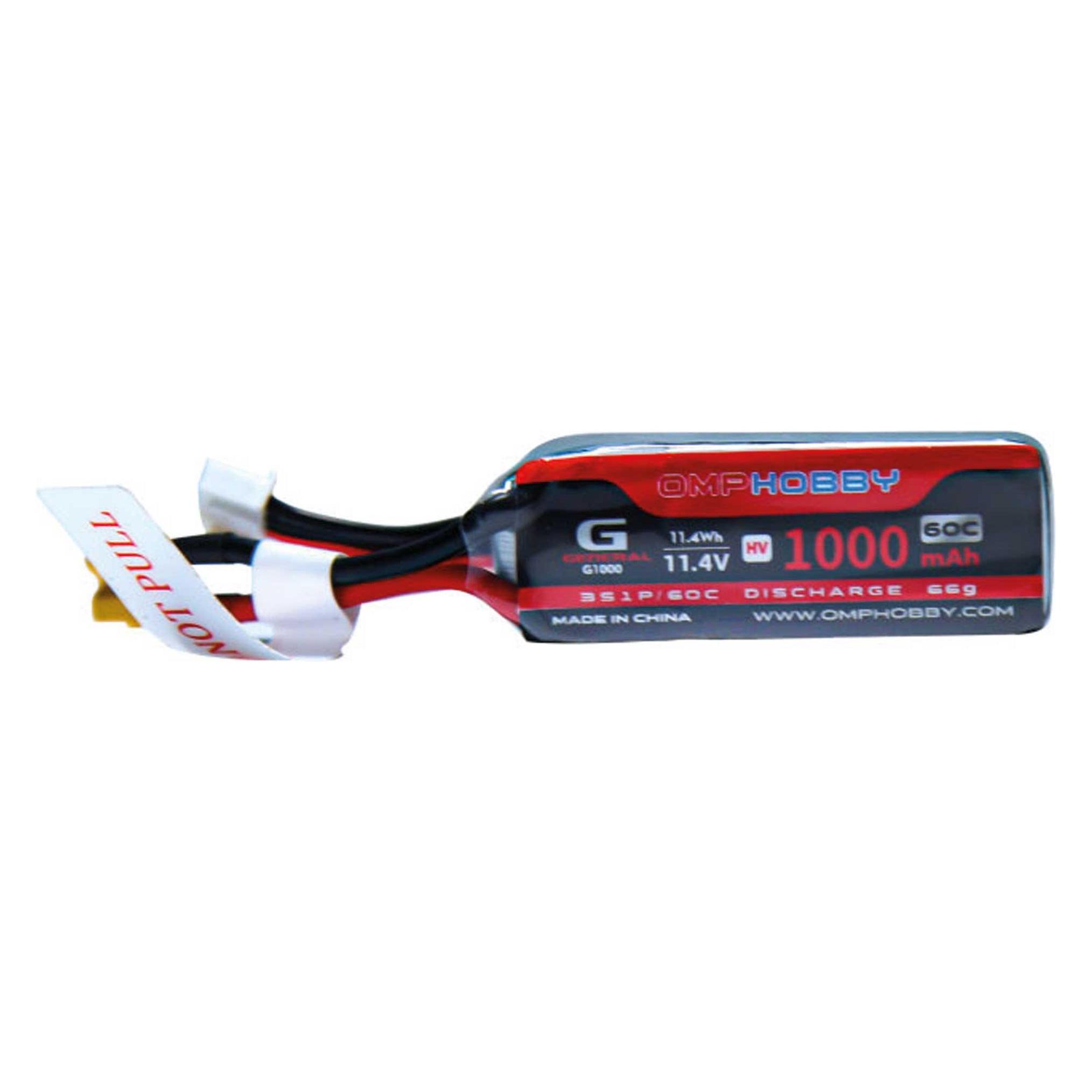 OMP Hobby OMPHobby RC-Akku LiPo 11.4 V 1000 mAh 60 C (1000 mAh, 11.40 V) (OSHM2365)