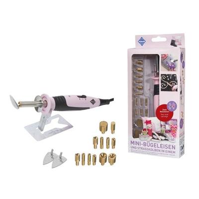PEBARO 0211 - Mini-Bügeleisen und Strasskolben in Einem