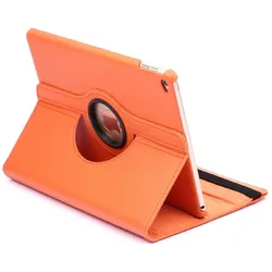 Schutzhülle für iPad Air Tablet Hülle Schutz Tasche Case Cover Orange 360 Grad drehbar Rotation Bumper