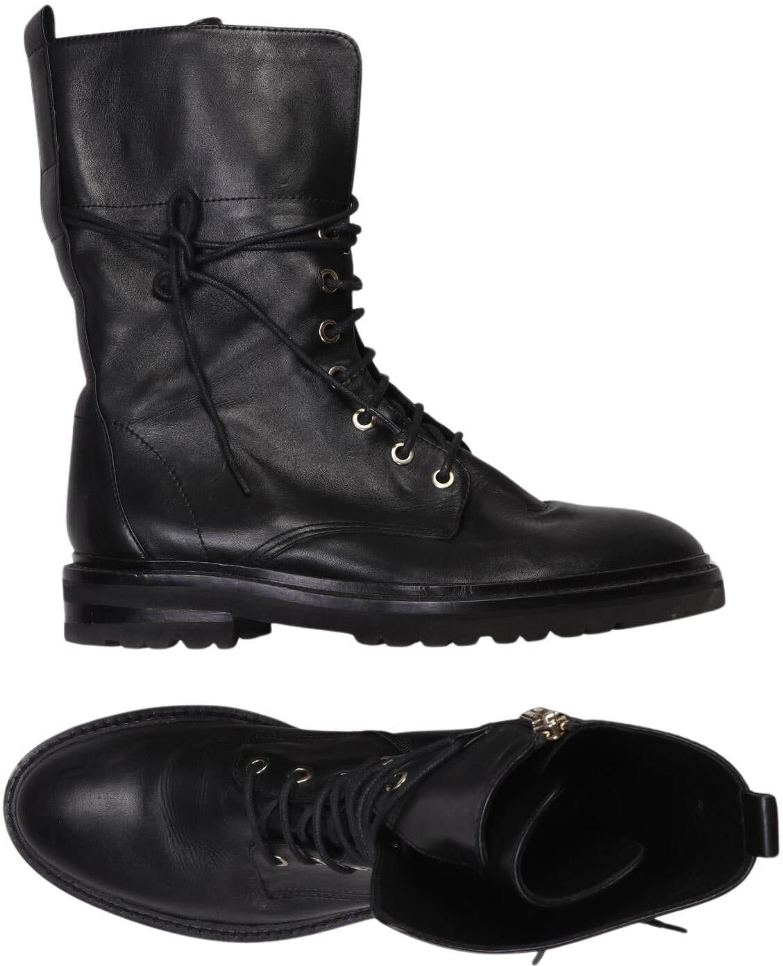 Steffen Schraut Damen Stiefel, Schwarz, Gr. EU 38, Leder - Second Hand