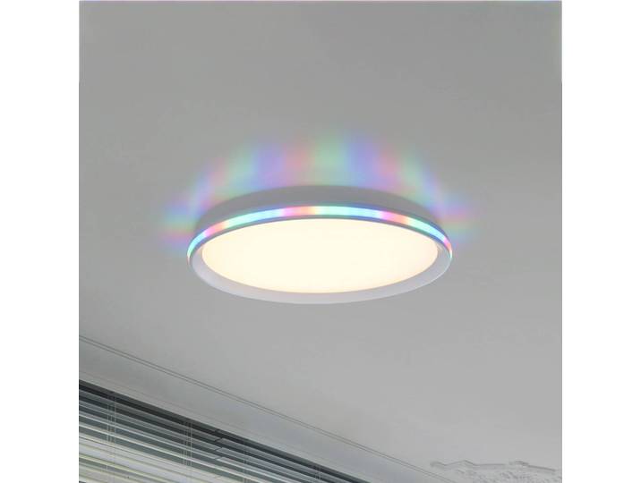 JUST LIGHT. GmbH LED Deckenleuchte Galactica, dimmbar, weiß / opal, für Wohn- / Esszimmer, Kunststoff, Modern