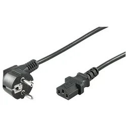 goobay Netzkabel Schutzkontakt/Geräte C13 schwarz 1,5 m schwarz