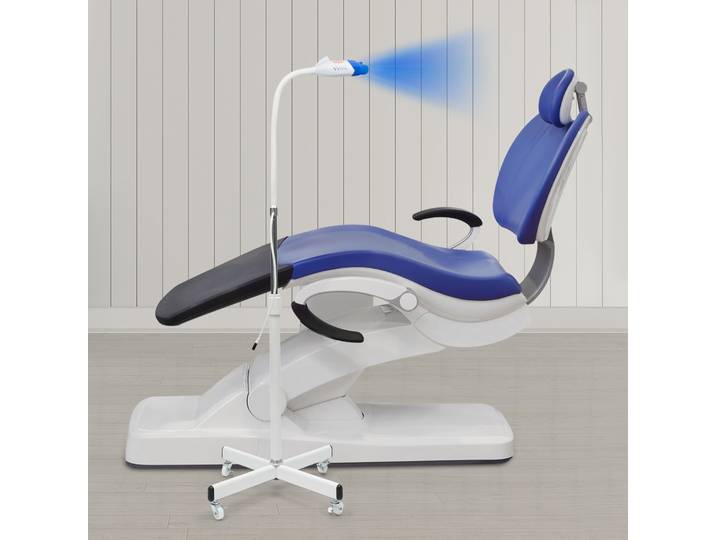 Lampe professionnelle de blanchiment dentaire à LED, appareil de blanchiment dentaire 36W, lampe de blanchiment dentaire réglable avec double lumière bleue/rouge pour cliniques dentaires, hôpitaux,