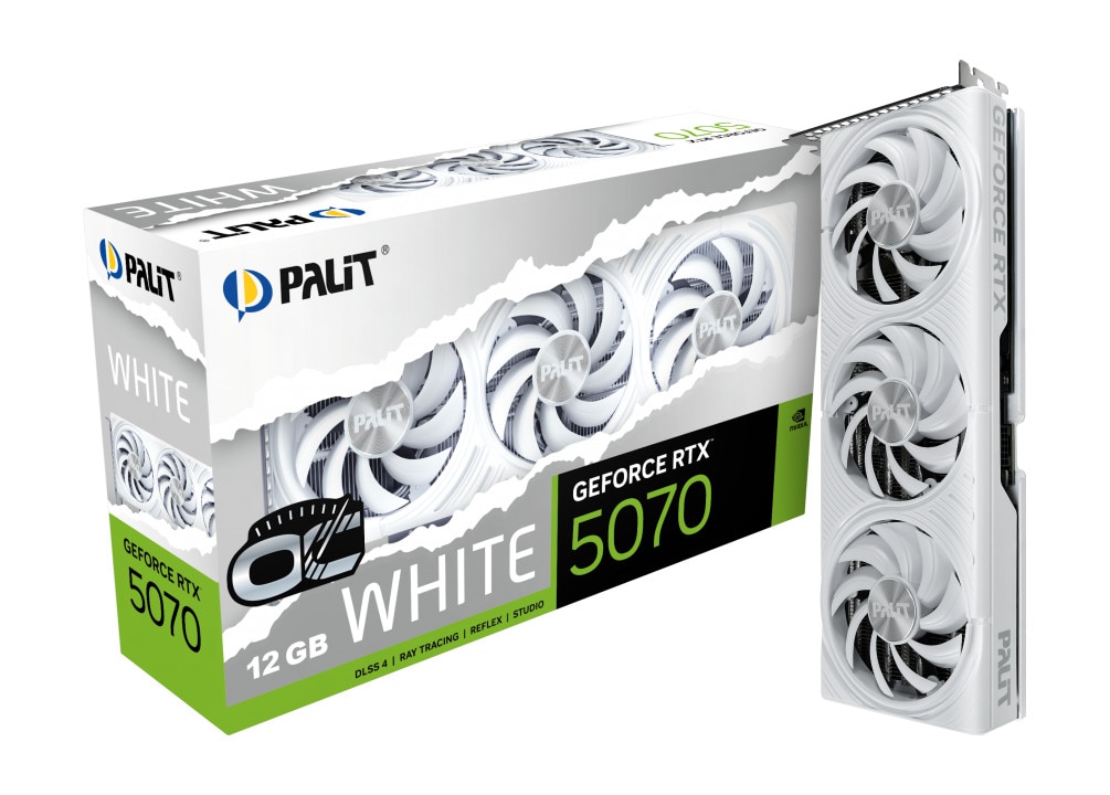 PALIT GeForce RTX 5070 White OC Grafikkarte 16 GB