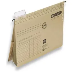 Elba, Mappe, Hängemappen Vertic Ultimate DIN A4 Braun Pappkarton 85448 (A4, 25x)