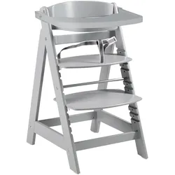 roba Treppenhochstuhl Sit up Click & Fun mit Essbrett, grau