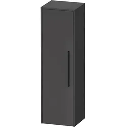 Duravit D-Code Halbhochschrank DC1338LBD490000 Griffe Diamantschwarz, Graphit Matt, 400x1320x36 mm