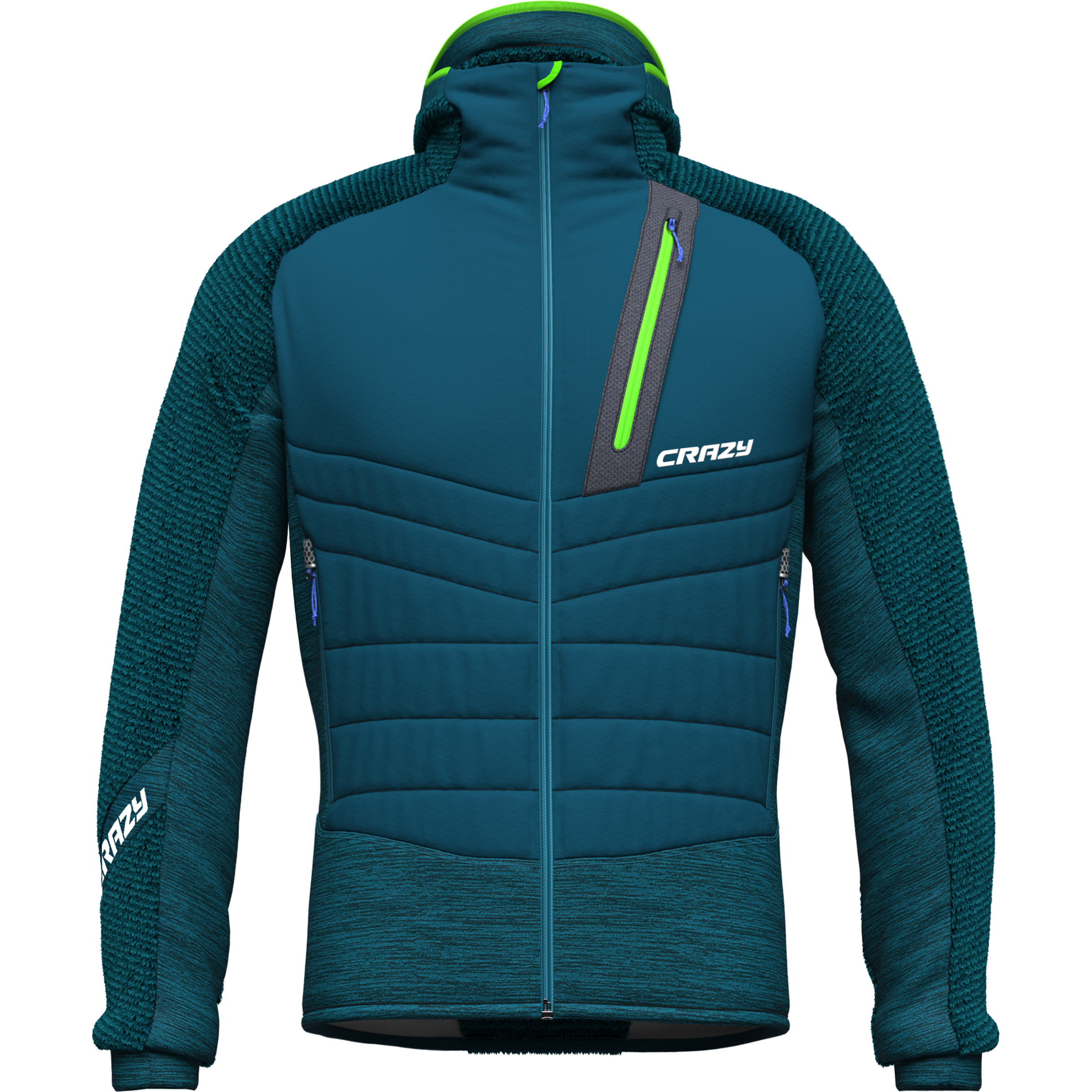 Crazy Absolution Herren Kunstfaserjacke blau Größe S Trekking Wasserabweisend