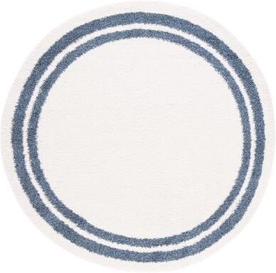 SAFAVIEH Calico Shag Hillechien Border 1.5-inch Thick Rug
