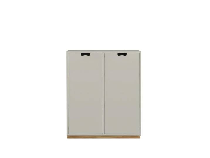 Asplund Snö E Schrank Light grey, eichensockel, abgedeckte türen, 42 cm