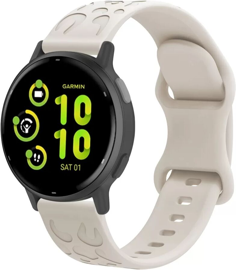 INF Bracelet de montre en silicone 18 mm pour Garmin Forerunner 265S, Fossil GEN6 Or