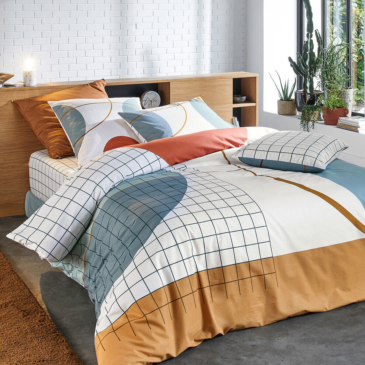 LA REDOUTE INTERIEURS Housse de couette en coton, Melbourne