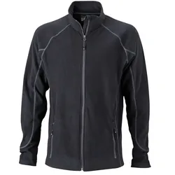 Structure Fleecejacke "JN597" - S - schwarz