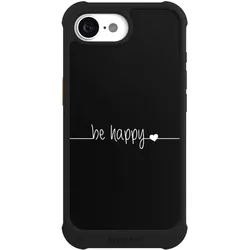 Nivocase Hülle für Apple iPhone 17e Stossfeste Handyhülle NIVOmax Case Schwarz Glück Sprüche Statement (Apple iPhone 17e), Smartphone Hülle, Schwarz