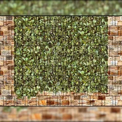 zaun|zu® Sichtschutzstreifen Roma & Kirschlorbeer - Bedruckter Sichtschutz 2,5m x 1,8m