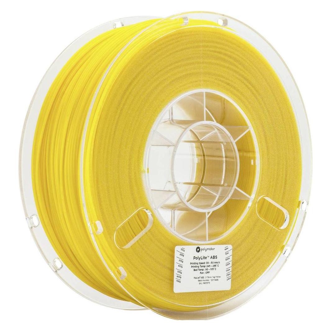Polymaker PolyLite ABS - Yellow - 2.85mm (ABS, 1000 g, 2.85 mm) (70176)