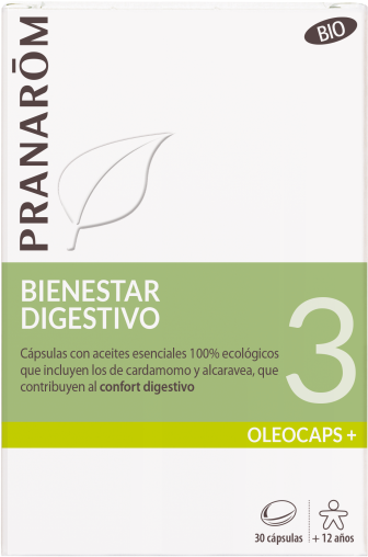 Pranarom Oleocaps+ 3 Digestión 30 Cápsulas 30 Unidades