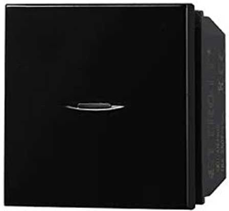 Ettroit Pulsante Unipolare 2p 16a Compatibile Bticino Axolute Colore Nero  An3402