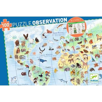 Wimmelpuzzle: Tiere der Erde 100 Teile
