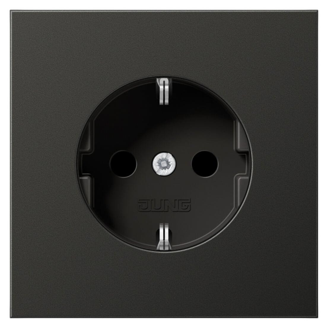 Jung Schuko stopcontact AL1520AN, 16A, 250V, LS, antraciet, glanzend