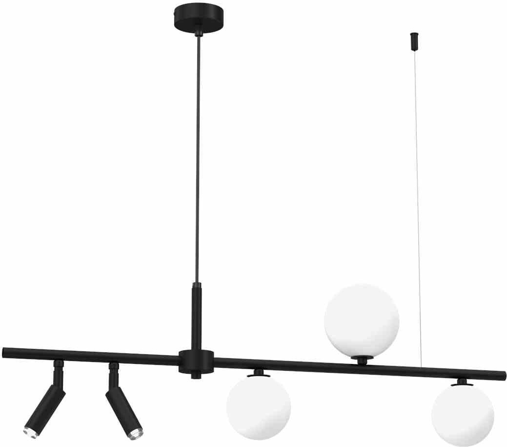 Eko-Light Hanglamp Milagro SIRIO, zwart en wit, 5xG9
