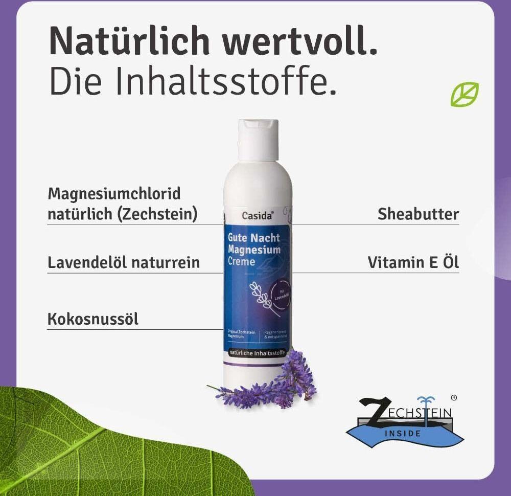 Casida Gute Nacht Magnesium Creme Lotion 2x 2x200 ml