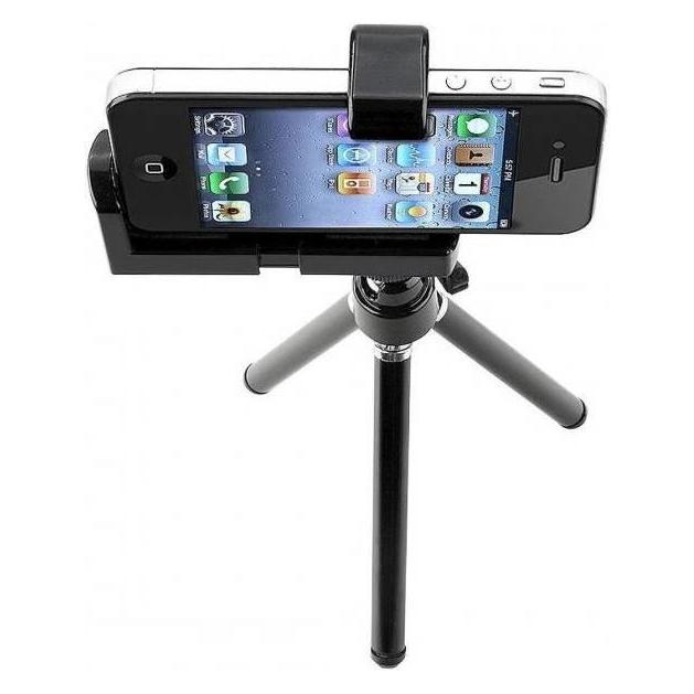 Techly I-TRIPOD-UN tripod Mobile phone 3 feet Black (020980)