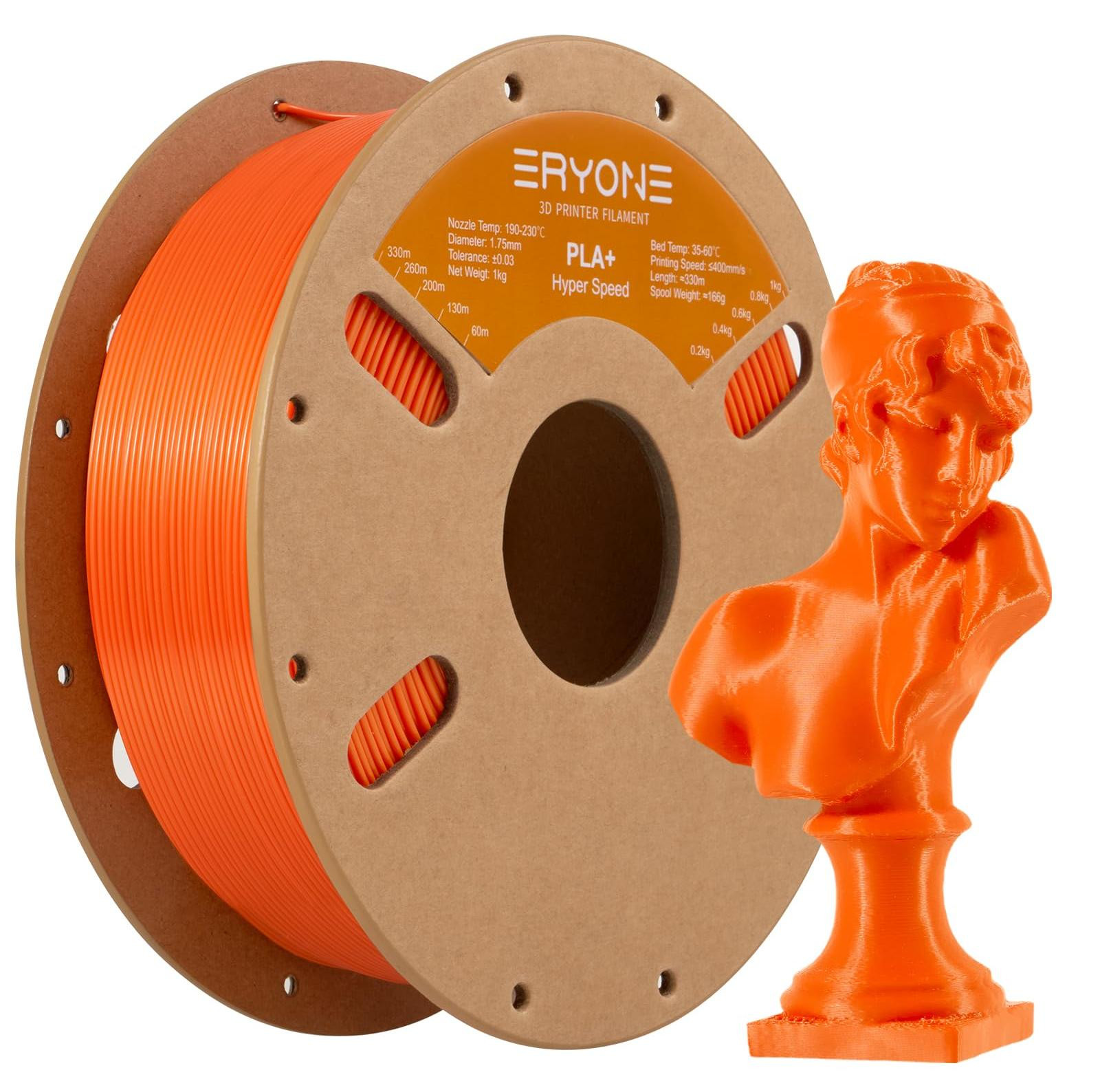 Selius High Speed Filament PLA+ 1.75mm, 1kg, oranje