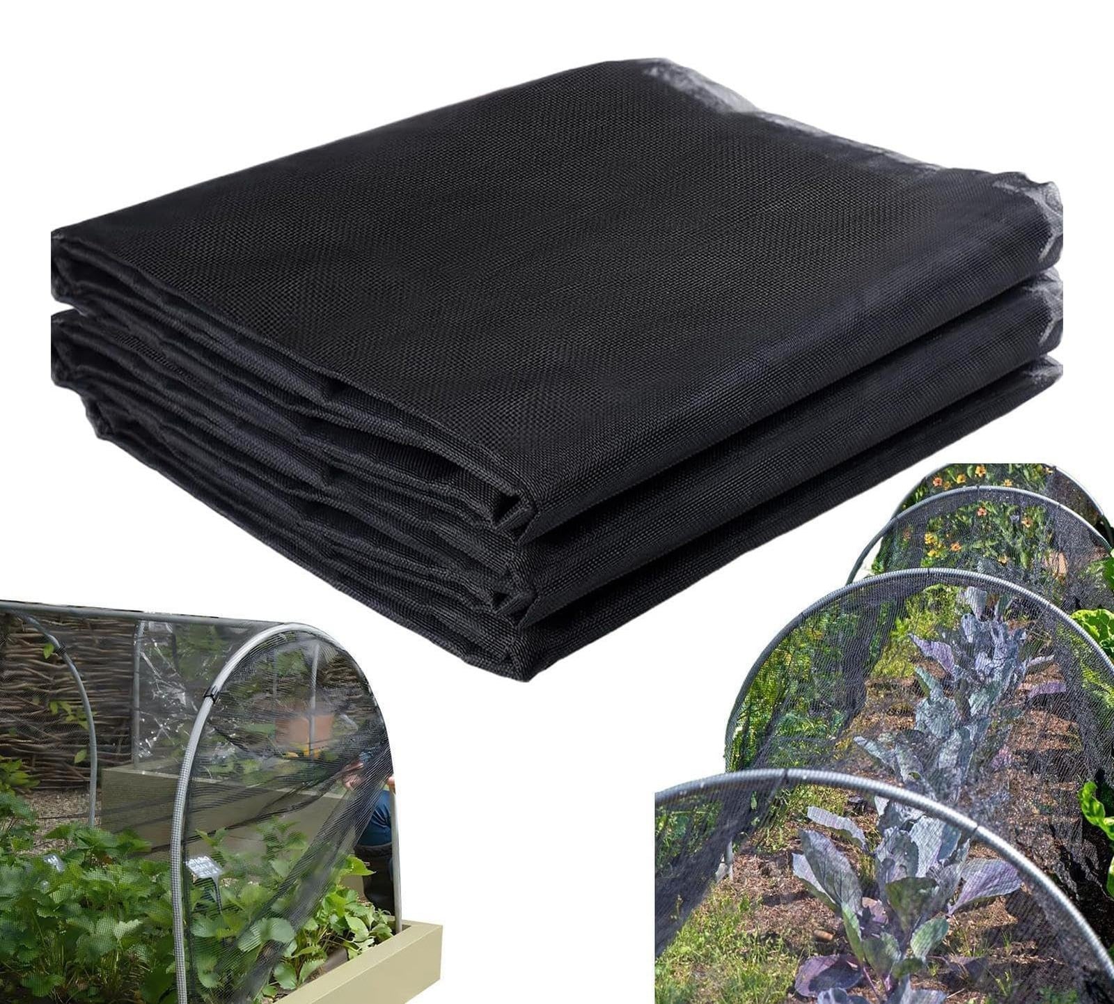 Zwart Schaduw Beschermingsnet voor Tuin
