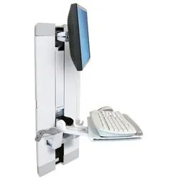 ERGOTRON Bildschirm-Wandhalterung »StyleView Vertical Lift« mit Tastaturablage