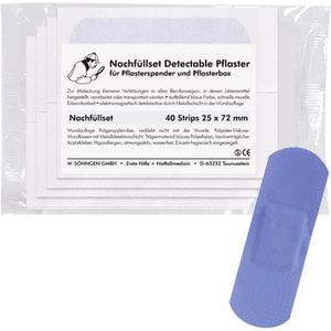 Söhngen Pflaster Detectable 1009984, 40 Strips, wasserfest, detektierbar, sensitiv, 7,2 x 2,5cm