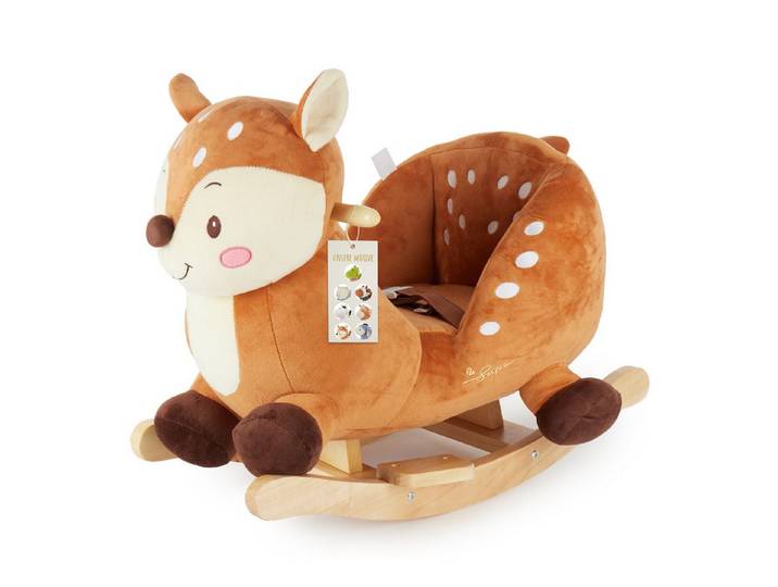 BIECO Schaukeltier Bieco Plüsch Schaukeltier Reh Lina, 60 cm