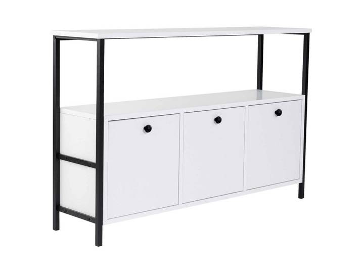 Mid.you Kommode, Schwarz, Weiß, 120x77x30 cm, Wohnzimmer, Kommoden & Sideboards, Kommoden