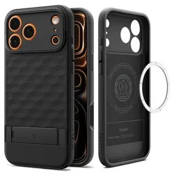 Spigen Parallax S Mag MagSafe – Hülle für iPhone 17 Pro (Matte Schwarz)