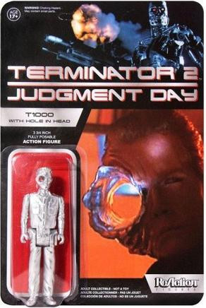 Funko Reaction Terminator 2 T1000 Figuur met kogelgat SDCC Vintage Retro