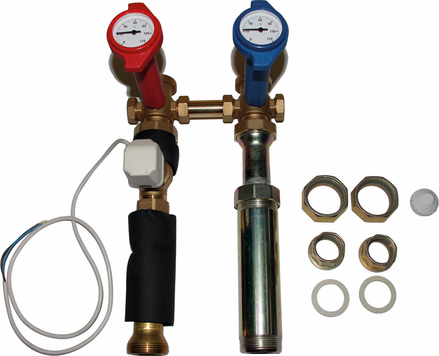 groupe de tuyauterie Wolf 2072195 pour tous Accessoires chaudière gaz sans interrupteur hydraulique, Accessoires chaudière gaz circuit de chauffage