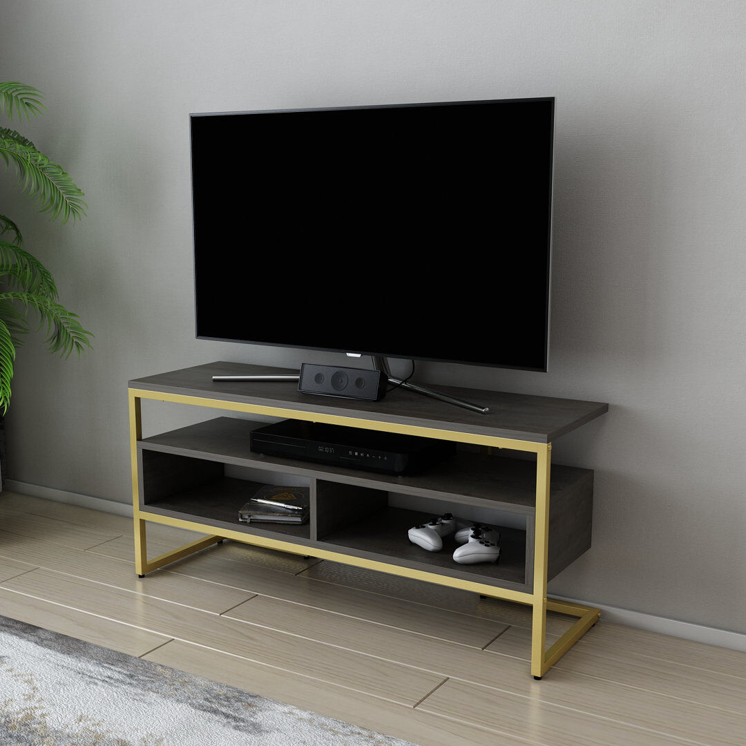 Etta Avenue Bedelia TV Stand for TVs up to 48" Gold/Wenge 48"